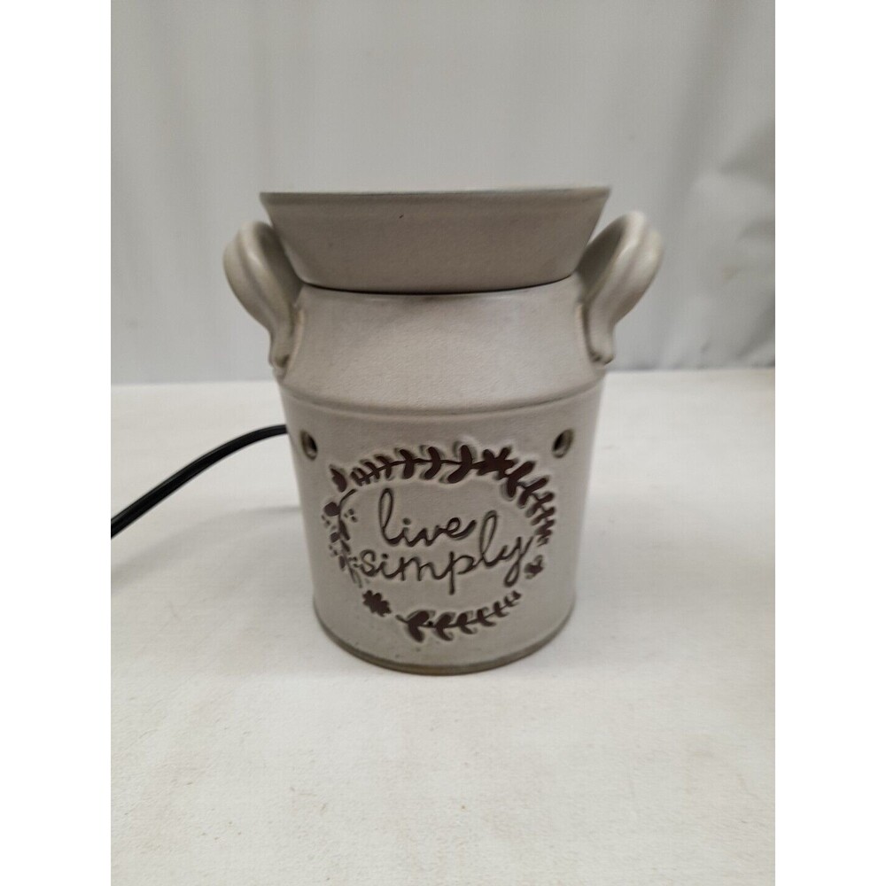 Scentsy LIVE SIMPLY Full Size Electric Wax Warmer Farmhouse Cottage Design